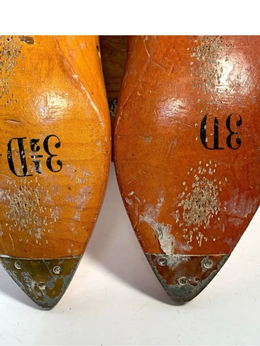 Vintage Wooden Shoe Form Pair Factory Reclaimed Industrial Eclectic Home Decor